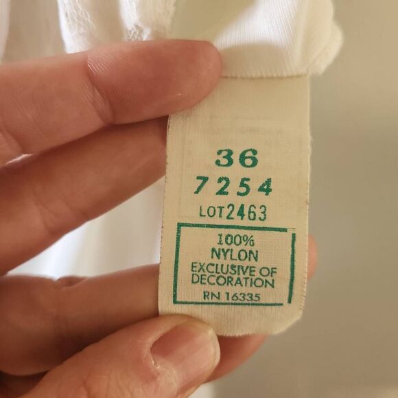 Vintage Pinehurst Lingerie Slip Negligee Night Gown size 36 Cream - Picture 4 of 5
